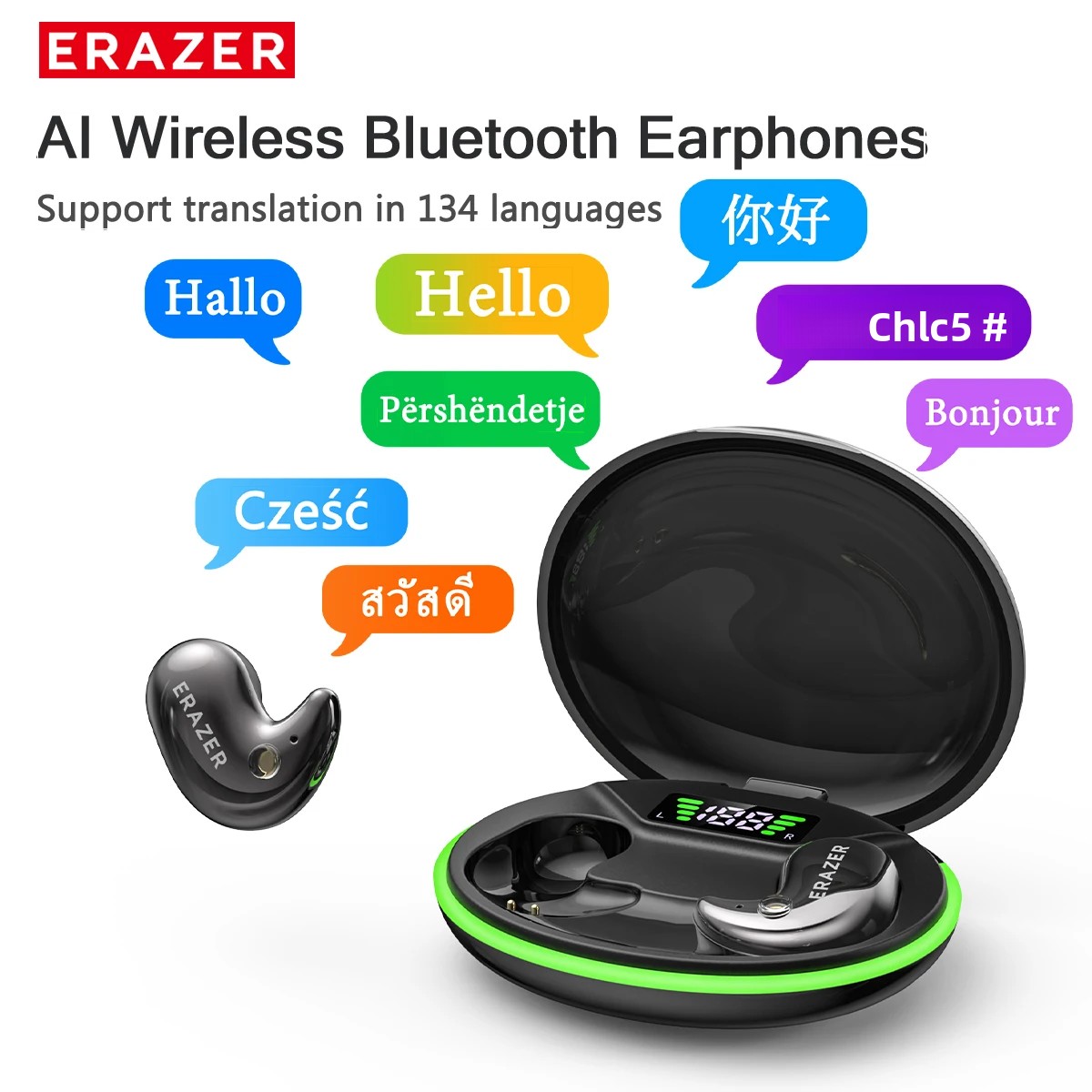 Earbuds Charging Case - EARZER XF58 In-Ear Bluetooth Headphones With