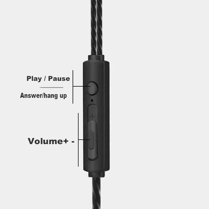 Wired Headphones 3.5mm In-Ear  - огляд і ціна Wired Earphone Mic