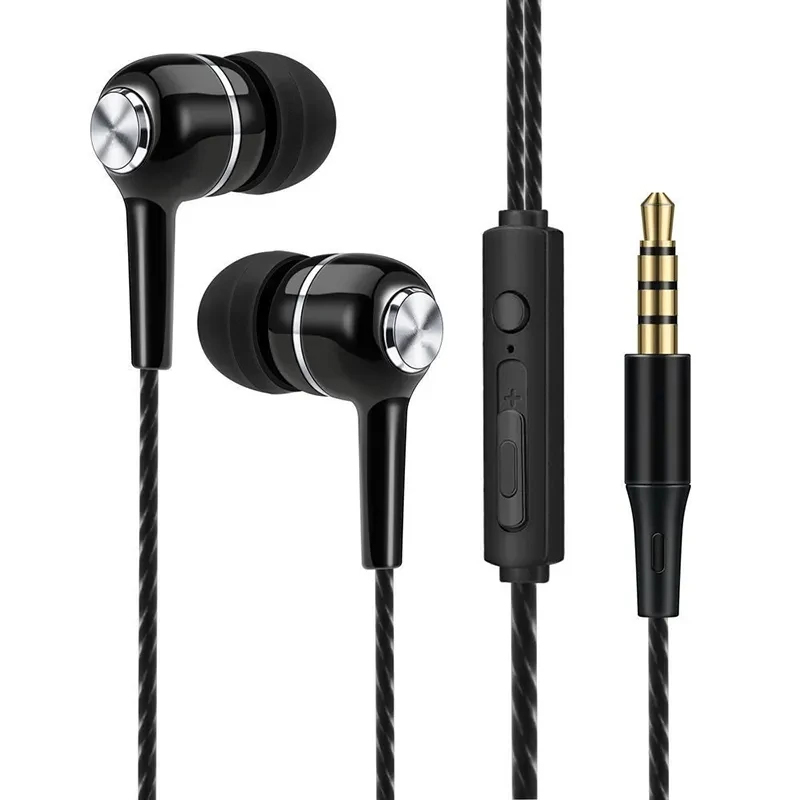 Wired Headphones 3.5mm In-Ear  - огляд і ціна Wired Earphone Mic