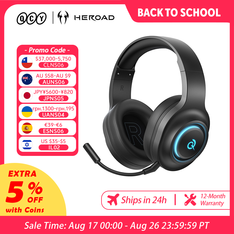 QCY Heroad V200 Gaming Headset - огляд і ціна Gaming Headset Rgb