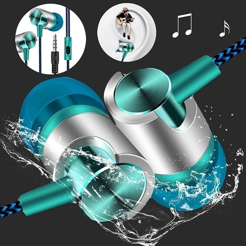 9D Stereo Wired Headphones Bas - огляд і ціна Wired Earphone Mic